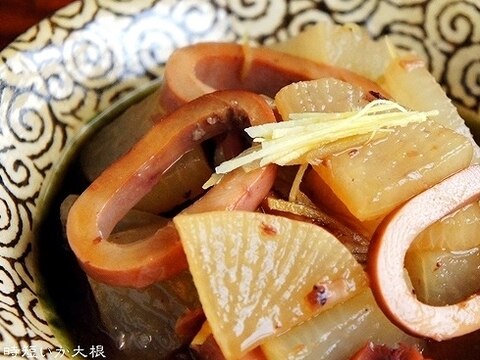 缶詰で簡単美味しい♪ 時短いか大根